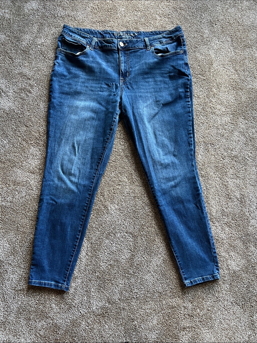 Maurices Women's Skinny Jeans in Dark Blue Wash